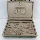 Vintage 1950s Samsonite Suitcase Bermuda Green Marbled 15    Schwayder With Key 