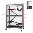 5-tier Small Animal Cage  Ferret Cage  Large Chinchilla Cage  Gray
