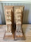 Pair Of Wooden Corbels bookends Rustic French Country Farmhouse Decor India