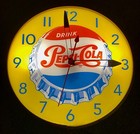 Pepsi Pepsi Cola Lighted Soda Advertising Clock Free Shipping