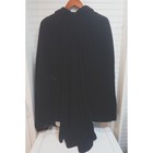 Vintage Victorian Cape Black Velvet Gothic Steampunk Witchy Opera Coat M-l