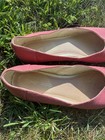 Toms Women s Pink Canvas Slip-on Flats Almond Toe Casual Us 9 5