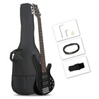 Glarry 44  Electric Bass Guitar 5 Strings Right Handed With Bag Beginner Kit