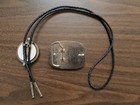 Eisenhower 1776-1976 Bi-centennial Buckle And Bolo Tie