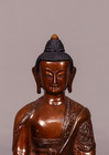 Oxidized Copper 8 Auspicious Symbol Shakyamuni Buddha Statue 9  H