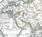 1835 Bradford Map World East Hemisphere Africa Asia Europe Australia New Holland