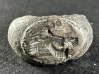 Rare Ancient Roman Silver Ring Depicting Victoria Goddess Circa 100-400 Ad