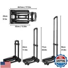 2 Pack Folding Luggage Cart  Expandable Light Weight Folding Hand Truck  120l