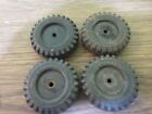 Vintage Tonka Ford Truck Set Of 4 Solid Rubber Tires For Parts