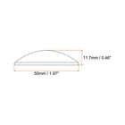 Transparent Glass Cabochons  30pcs 50mm Round Glass Dome Tiles  Clear