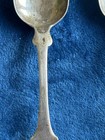 2 Antique American Coin Silver Fiddleback  Teaspoons A  Mathey C  1830 s