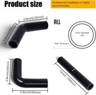 2 1 2  Id 90 Degree Radiator Coolant Air Hose leg Length 5 9    Silico