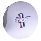 Chrome Wheel Center Cap Set W  Tri-bar Pony Emblem Mustang 91-93
