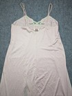 Vintage Vanity Fair Slip Dress Womens Large Satin Coquette 60s Lace Y2k Satin