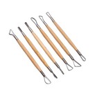 6pcs Clay Pottery Tool Ceramic Sculpting Tools Carving Ribbon Wire
