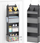 4 Tier Over The Door Diaper Organizer For Nursery  Large Heavy Duty Hanging S   