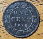 Canada 1876 Large One Cent Check It Out    Km  7   ab783
