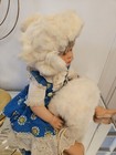 Vintage Children s Girls Fur Hat   Hand Muff Set  doll Not Included 