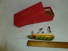  3-3 4 Inch Wood Johnny The Ace Japanese Fishing Lure W  Box  Lot G-207