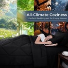 Black Twin Comforter Set - 5-piece All Season Bed In A Bag Twin  Ultra Soft B   