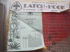 Vintage Southwest Latch Hook Pattern 12   x 44    Wall Hanging Yucca   Wood Hardware