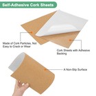 8-pack Self-adhesive Cork Sheets  11 7 X 8 3 Inch Square Cork Board  2mm Thick 