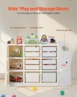 Vevor 4-tier Kids Toy Storage With 10 Plastic Movable Bins Elephant-shape