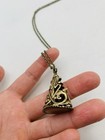 Vintage Victorian Art Nouveau Antique Style Watch Fob Seal Pendant 18    Necklace