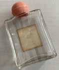 Vintage    white Shoulders    Cologne Evyan Glass Bottle 2oz Pink Top Empty Orig Lab