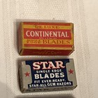 4 Boxes Of Vintage Single Edge Razor Blades Star  My Own   Continental 12 Blades