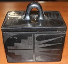 Vintage San Ildefonso Pottery Box With Lid By Tonita Roybal