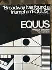 Vintage  Rare 1975 Equus At Wilbur Theater Window Card Poster 14  X 22  Original