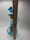 Vintage Aqua Blue Glass I Dream Of Jeannie Liquor Bottle Genie Decanter Stopper