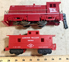 Marx 112 Lehigh Valley Industrial Switcher   95050 Caboose O Gauge  Runs   c 