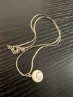 Sterling Silver  Shell Pendant Necklace