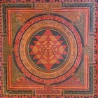 Sri Yantra Shri Chakra Oil Varnished Hand-painted Newari Thangka Sacred Art