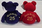 2 Mark Mcgwire Salvino Bamm Beano s Plush Bear Toy New W tags