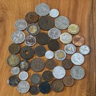 Vintage World Coin Collection Lot 1919 To 1970s Foreign Coins Italy Nz Canada