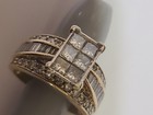 Princess Cut Diamond Engagement Wedding Ring Set 14k Yellow Gold Size 7 5