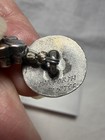 Rare Vintage 1986 Danforth Pewter Beaded Toggle Bracelet House Pansy Flower Cdc