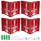  4 Pcs Fire Extinguisher Signs With Down Arrow Fire Extinguisher Signs With 