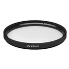 2 Pcs 43mm Uv Ultraviolet Haze Glass Filter For Canon Ef-m 22mm 28mm Stm Lens