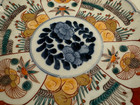 Antique Japanese Arita Aoki Imari Porcelain Plate W  Floral   Birds Decoration
