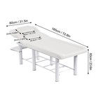 White Massage Table Adjustable Facial Bed Salon Tattoo Chair 