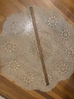 Antique Victorian Handmade Lace Centerpiece 38    Round Table Mat C1890-1910