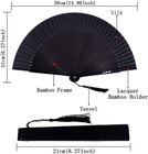 8 27  21cm  Hand Held Bamboo Silk Folding Fan Hand Fan chinese japanese Charming