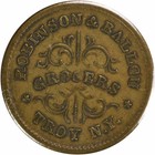 1863 Civil War Token Store Card Ny Robinson   Ballou Ny-890-e Ef Uncertifd  211