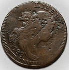 1798 7 Draped Bust Large Cent  s-151  Off-center - Scratches - Us 1c Copper Coin