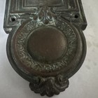 Antique Victorian Cast Bronze  Door Knob Faceplate Door Hardware