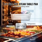 6 8pack Hotel Pans 4 6-inch Deep Steam Pans1 6 1 3 Full Size 201 Stainless Steel